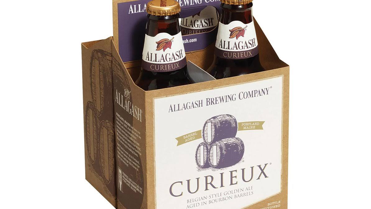 Allagash Curieux Beer, Belgian-Style Golden Ale - 4 pack, 12 fl oz bottles