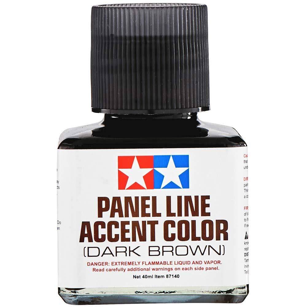 Tamiya Panel Accent Paint - Dark Brown, 40ml
