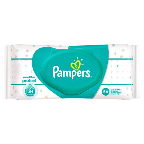 Pampers Sensitive Protect Baby Wipes - 56 Wipes