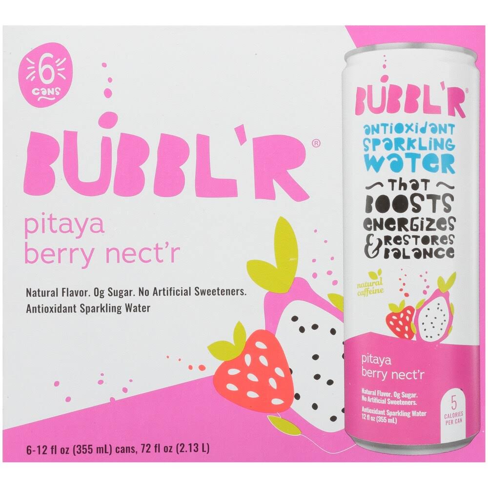 Bubbl'r Pitaya Berry Nect'r Antioxidant Sparkling Water - 12 fl oz