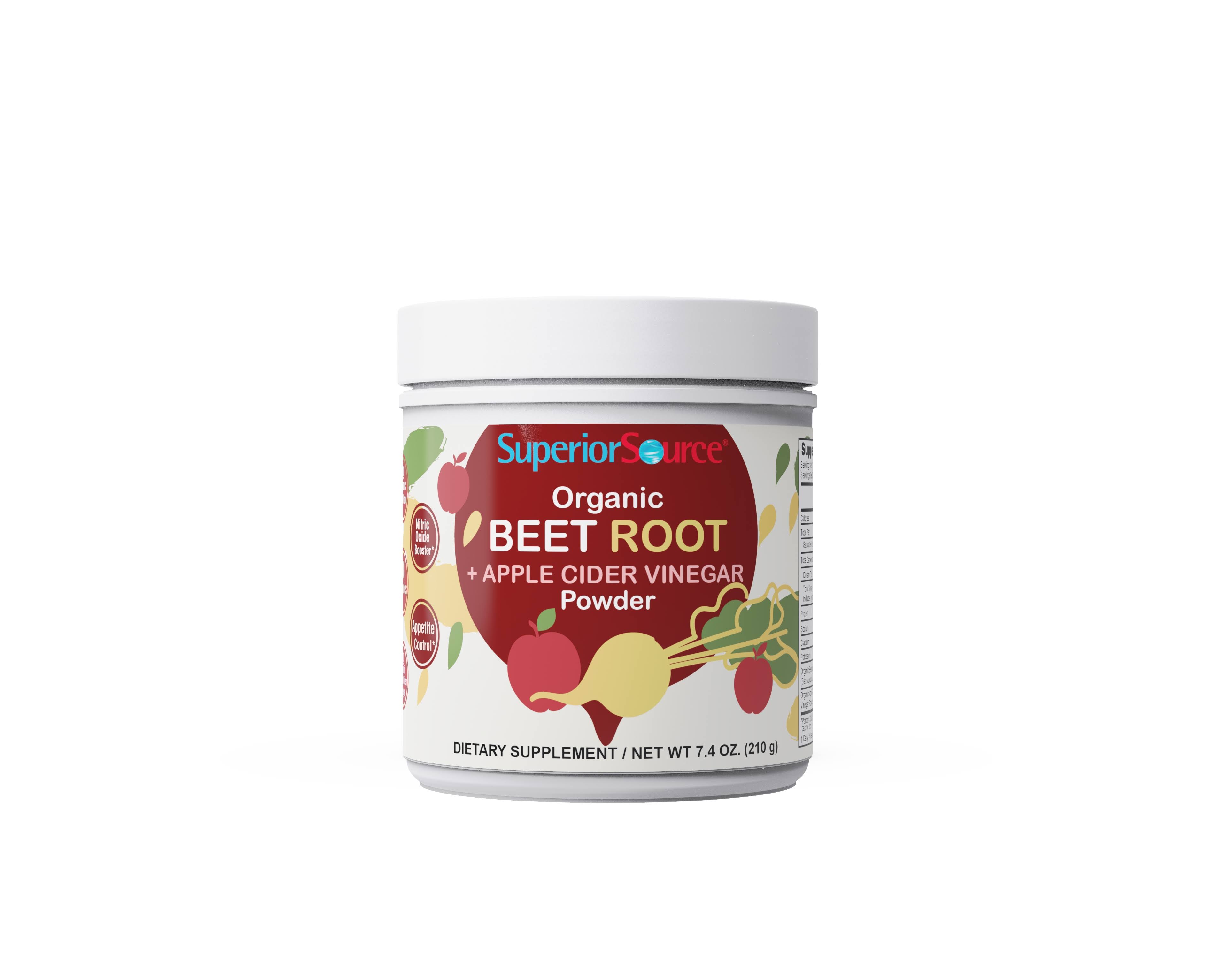 Organic Beet Root + Apple Cider Vinegar Powder - 7.4 oz.