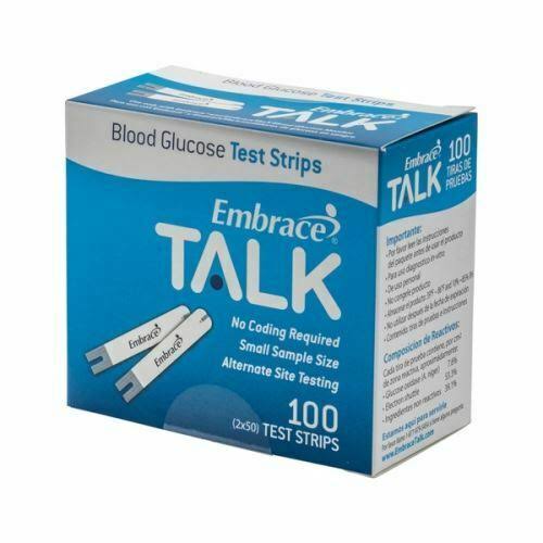 Embrace Talk Meter Strips 100 Strips by Embrance. Embrance. Glucose Test Strips. 894030002727.