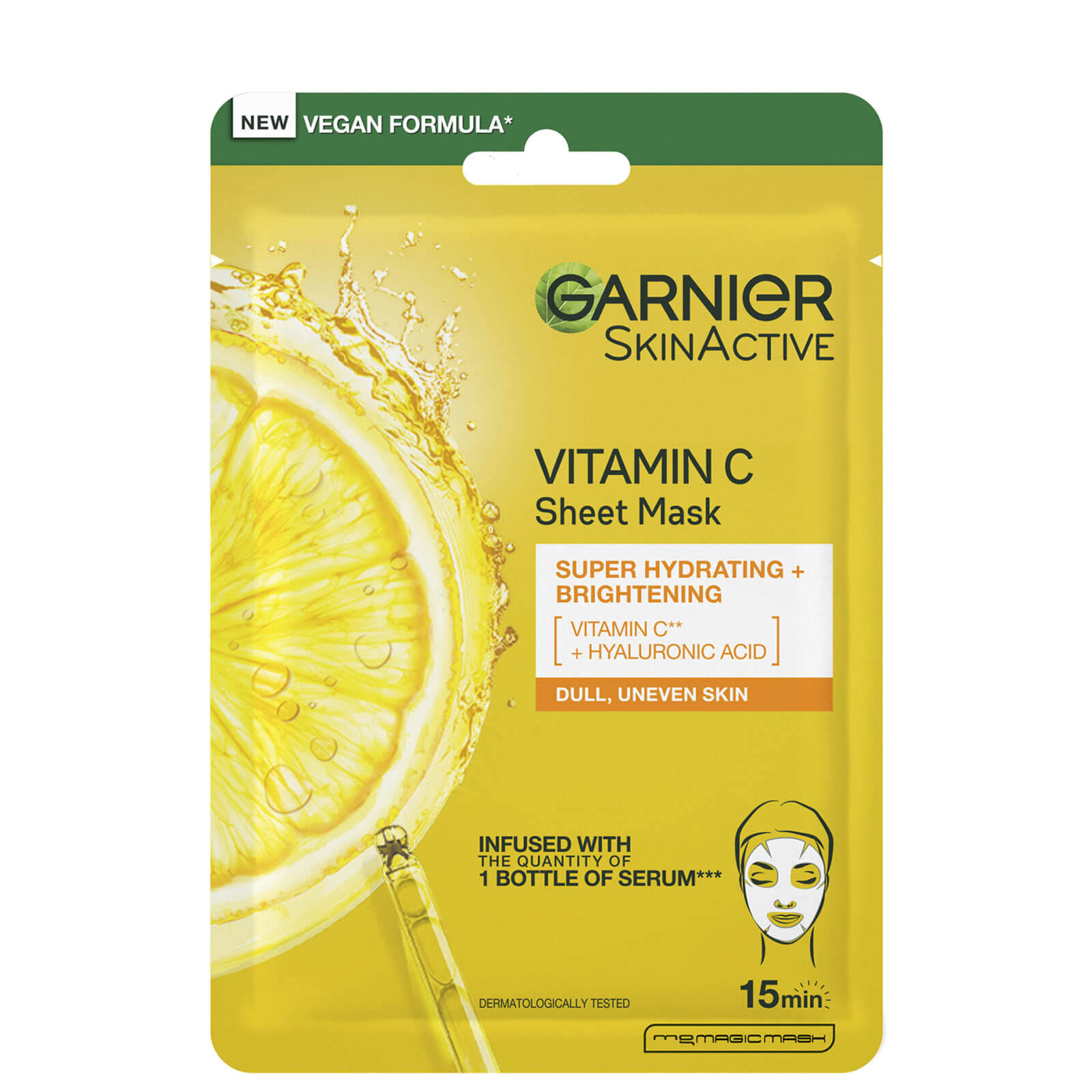 Garnier SkinActive Moisture Bomb Vitamin C Sheet Mask 28g