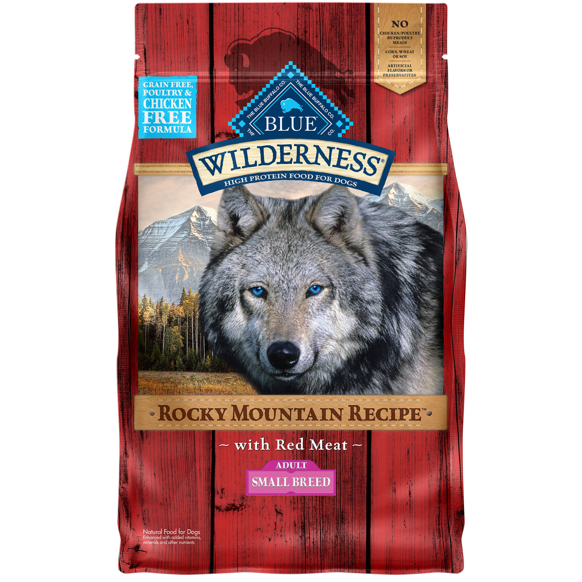 Blue Buffalo Wilderness Rocky Mountain Recipe Dog Food - Red Meat, Small Breed