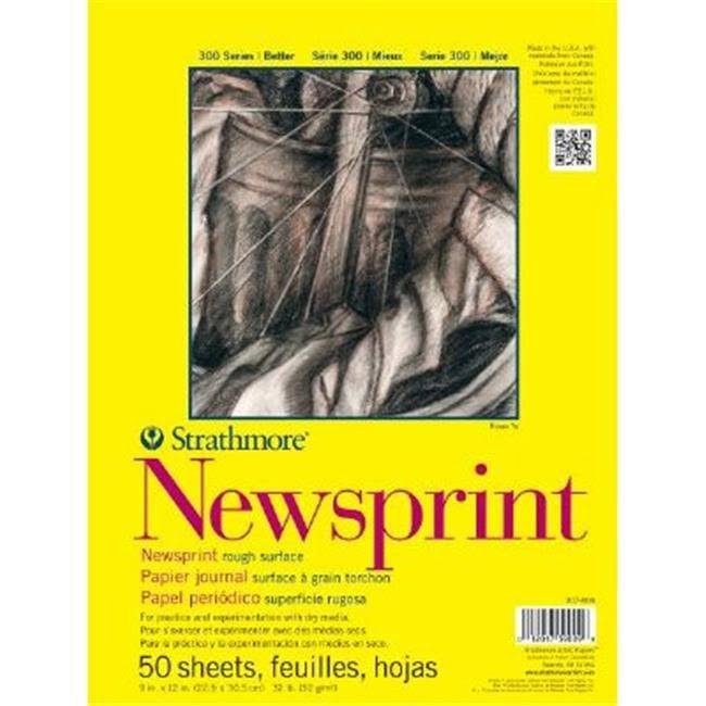 Strathmore 300 Series Rough Tape Bound Newsprint Pad