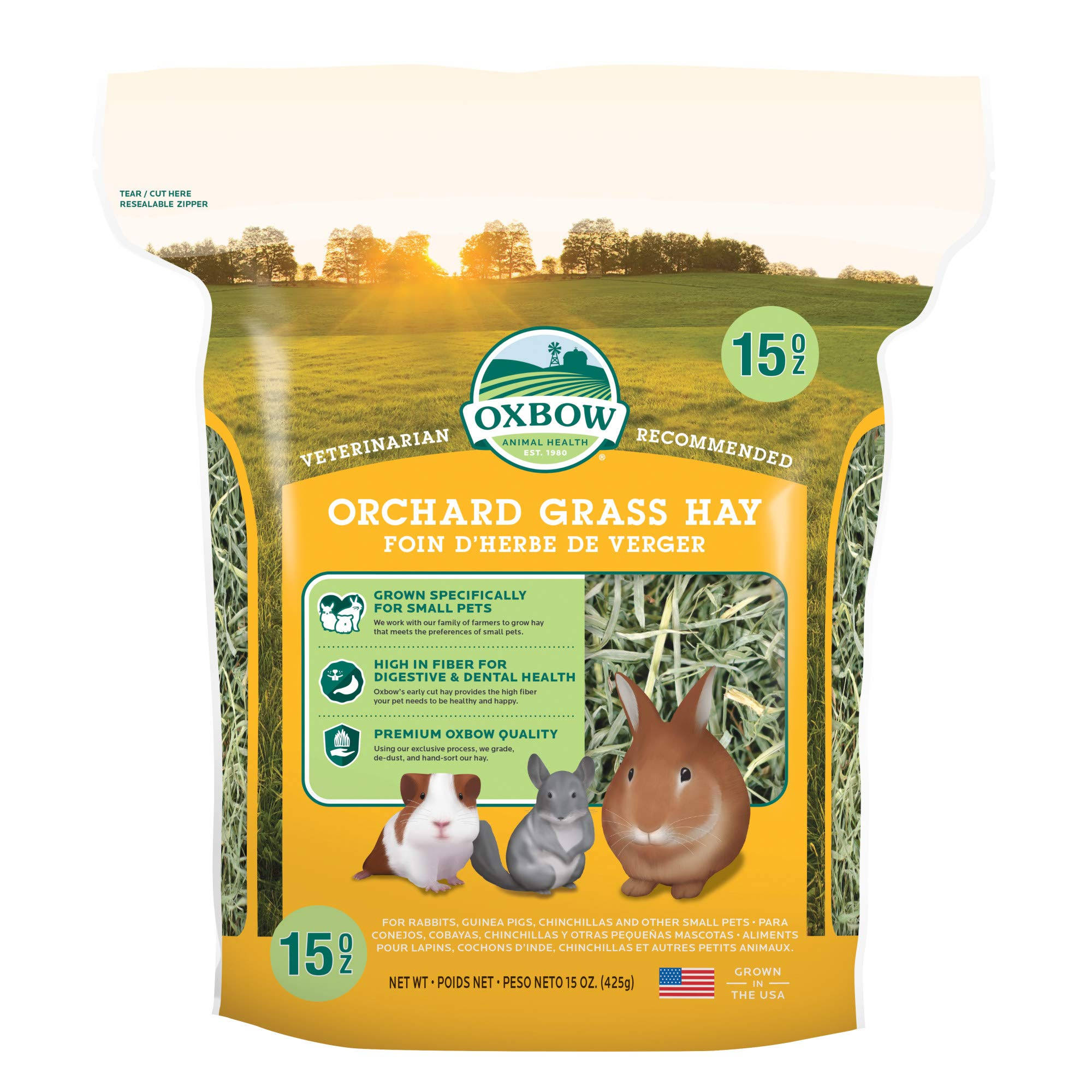 Oxbow Animal Health Orchard Grass Hay for Pets - 15oz
