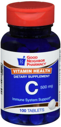 GNP Vitamin C 500 MG Ascorbic Acid Dietary Supplement 100 Tablets