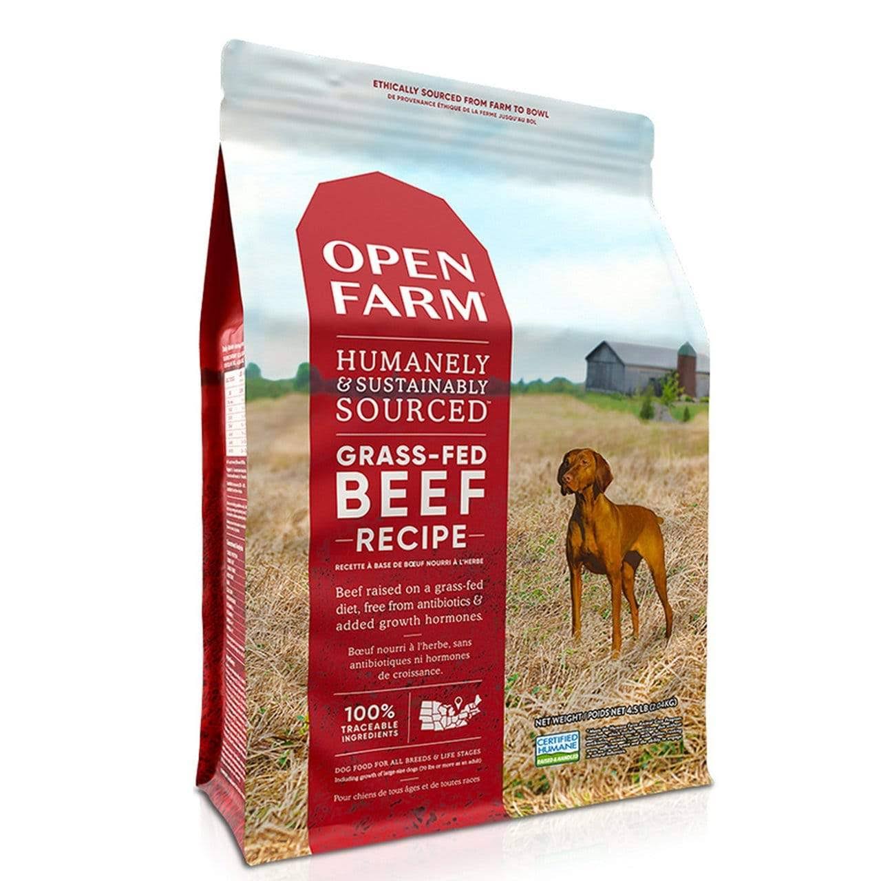 Open Farm Grass Fed Beef Dry Dog Food 12 lbs