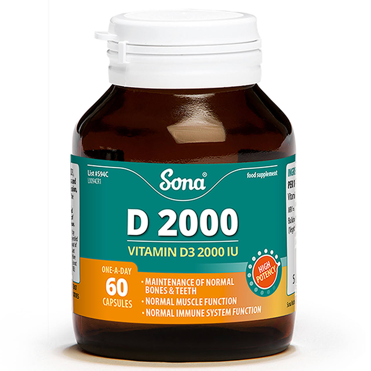 Sona Vitamin D 2000 60 Capsules
