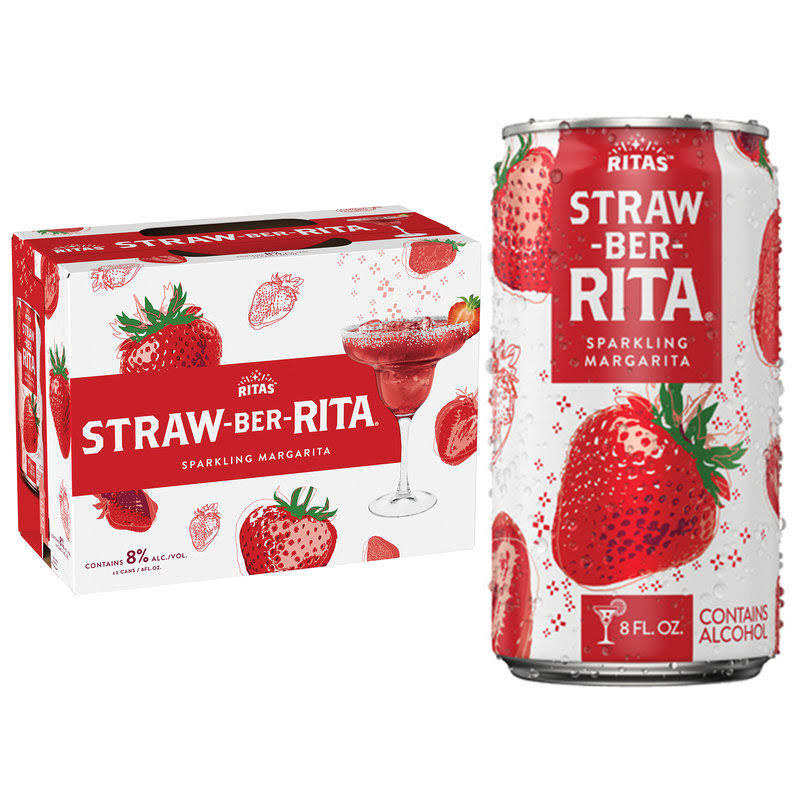 Bud Light Margarita, Strawberry, Straw-Ber-Rita - 12 pack, 12 fl oz slim cans