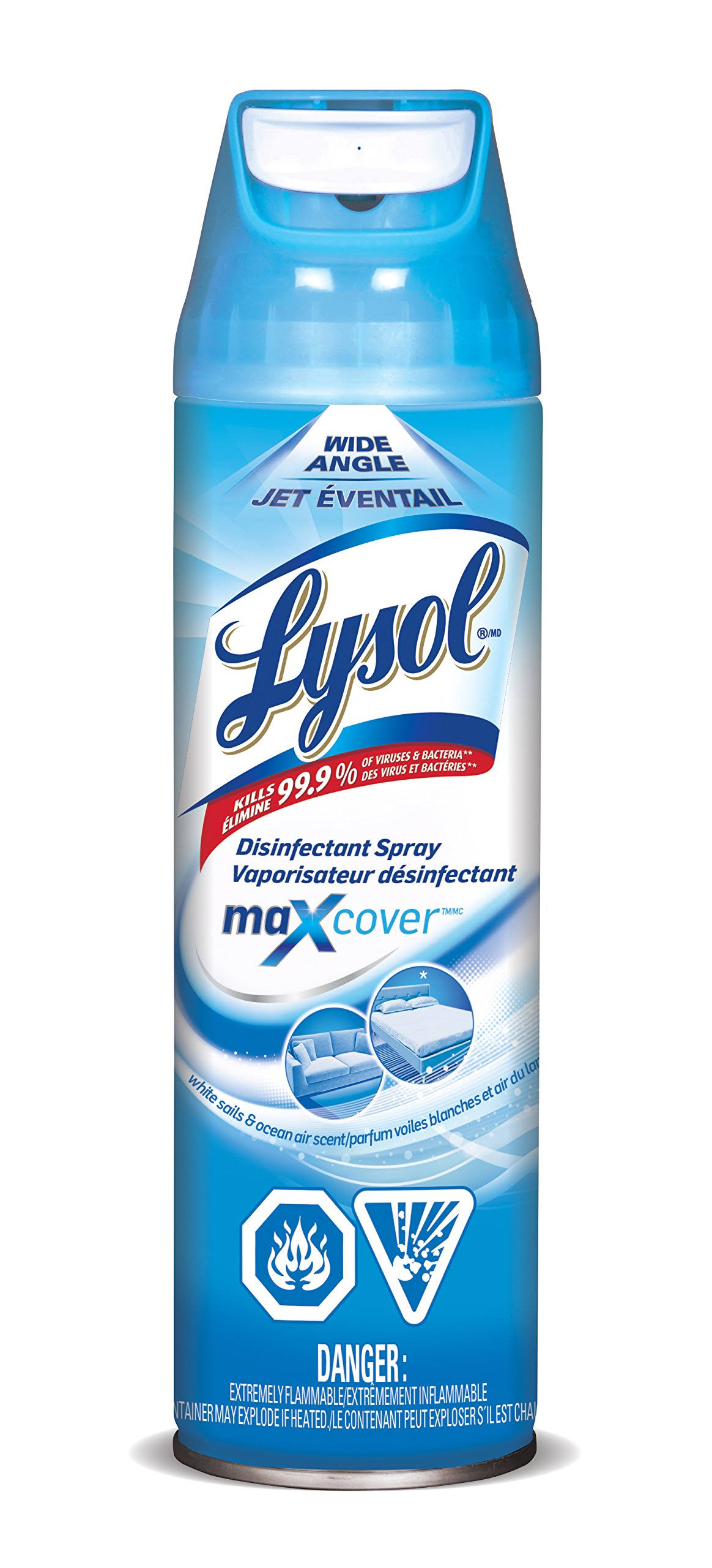 Lysol White Sails & Ocean Air Max Cover Disinfectant Mist - 425 g