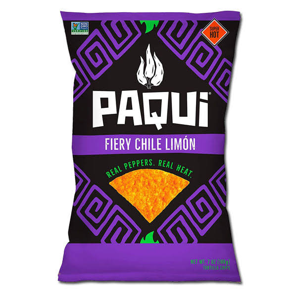 Paqui Spicy Hot Tortilla Chips, Gluten Free Snacks, Chile LIMON, (6) 2