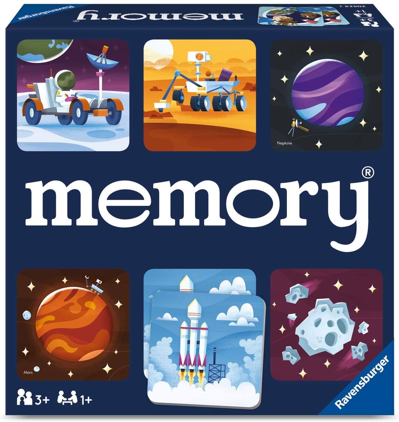 Ravensburger Space Memory Game for Boys & Girls Age 3 & Up! - A Fun and Fast Cosmic Matching Game (20424)