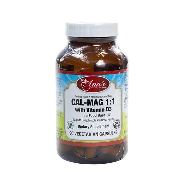 Baldwins Cal-Mag 1:1 With Vitamin D3 90 Vegetarian Capsules