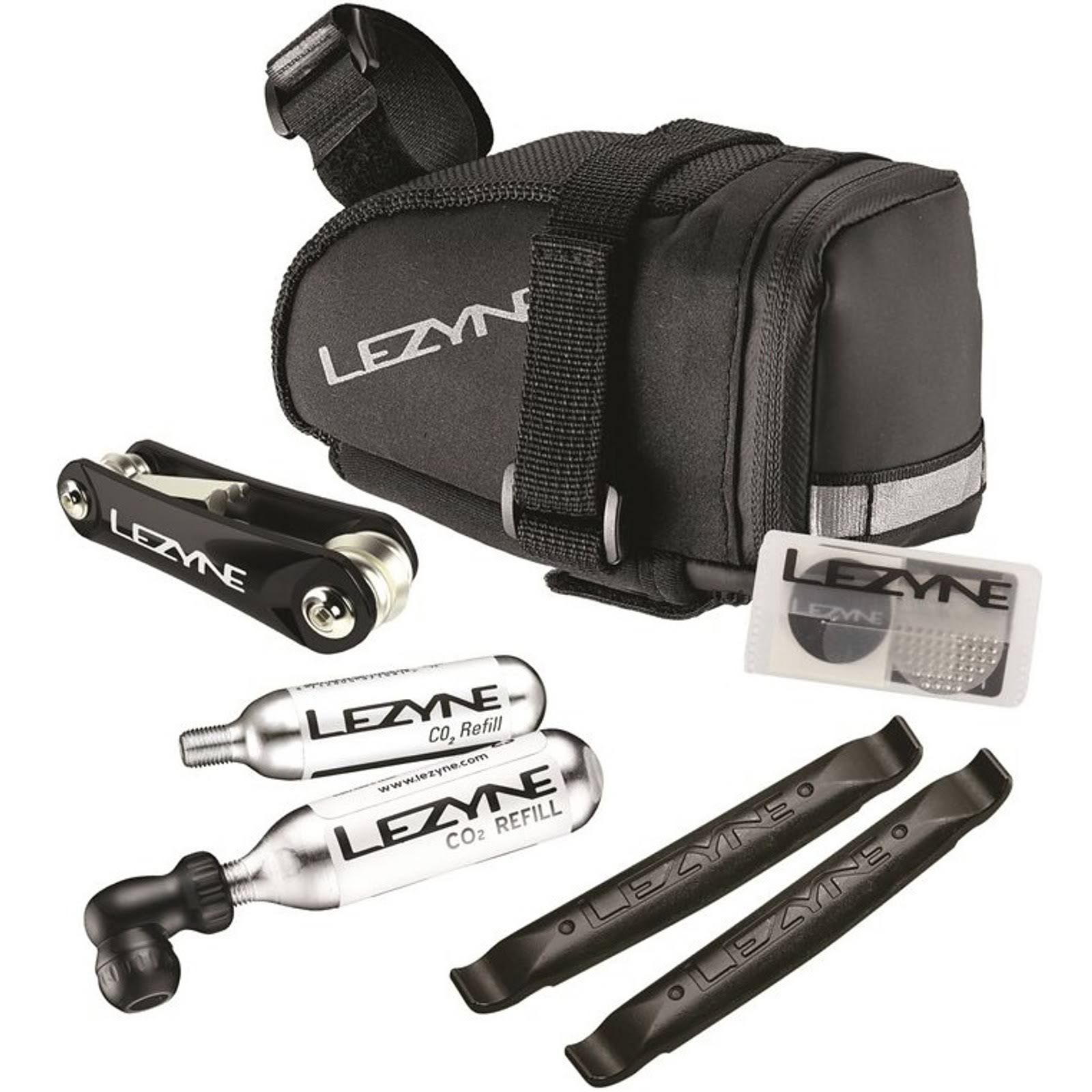 Lezyne Medium Caddy Saddle Bag Co2 Kit and Tools - Mountain Bike