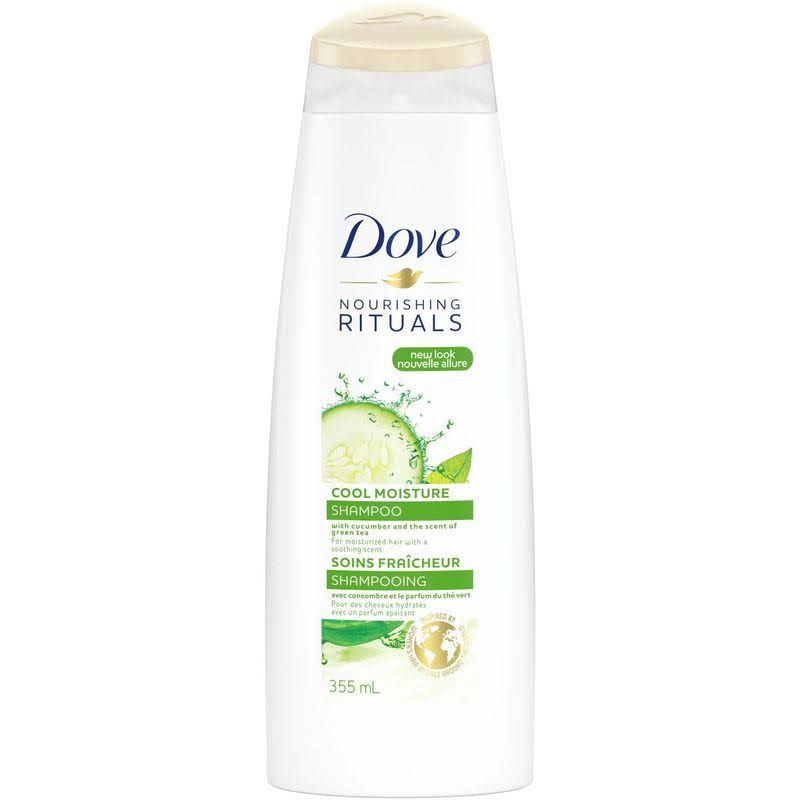Dove Cool Moisture Shampoo - Cucumber, 355ml