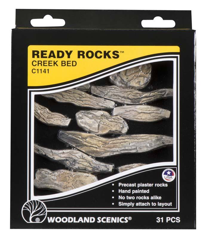 Woodland Scenics C1141 Ready Rocks Creek Bed Rocks