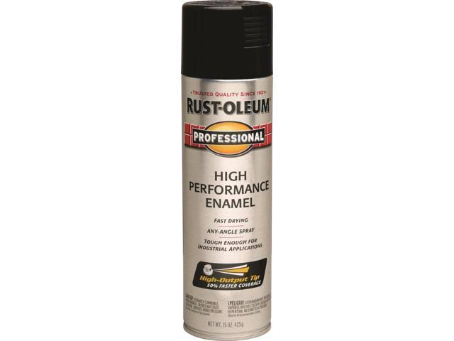 Rustoleum Professional High Performance Enamel Spray Paint - Gloss Black, 15oz