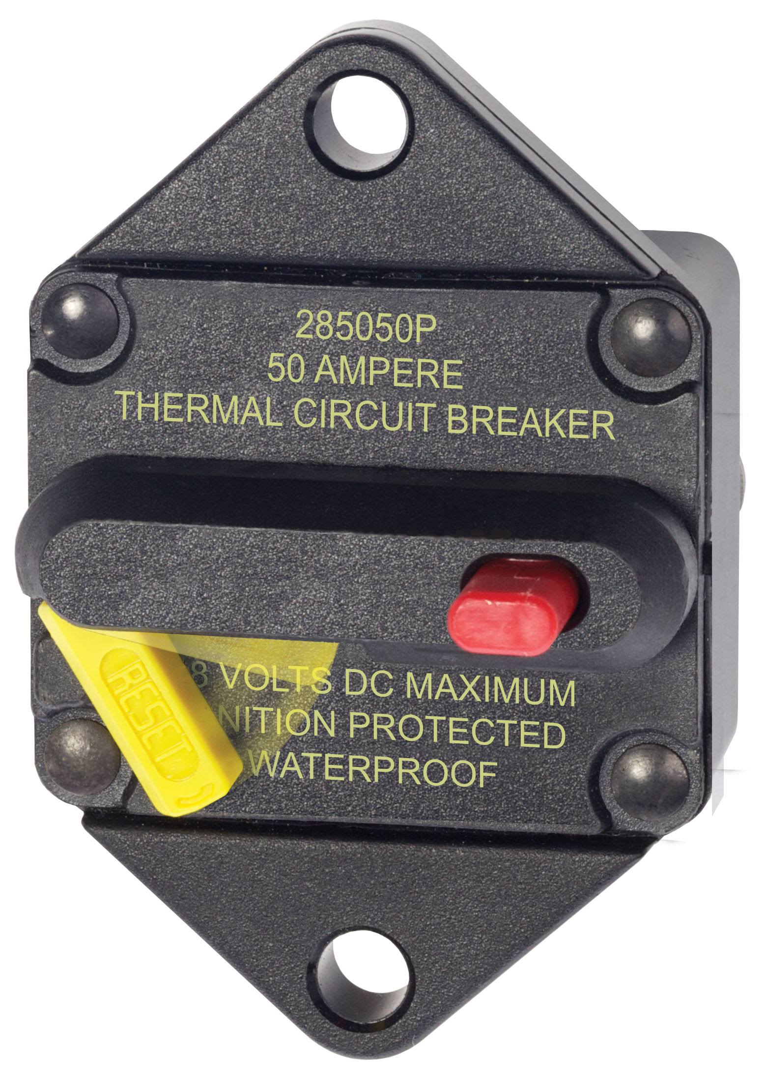 Blue Sea 7083 50 Amp Circuit Breaker Panel Mount 285 Series