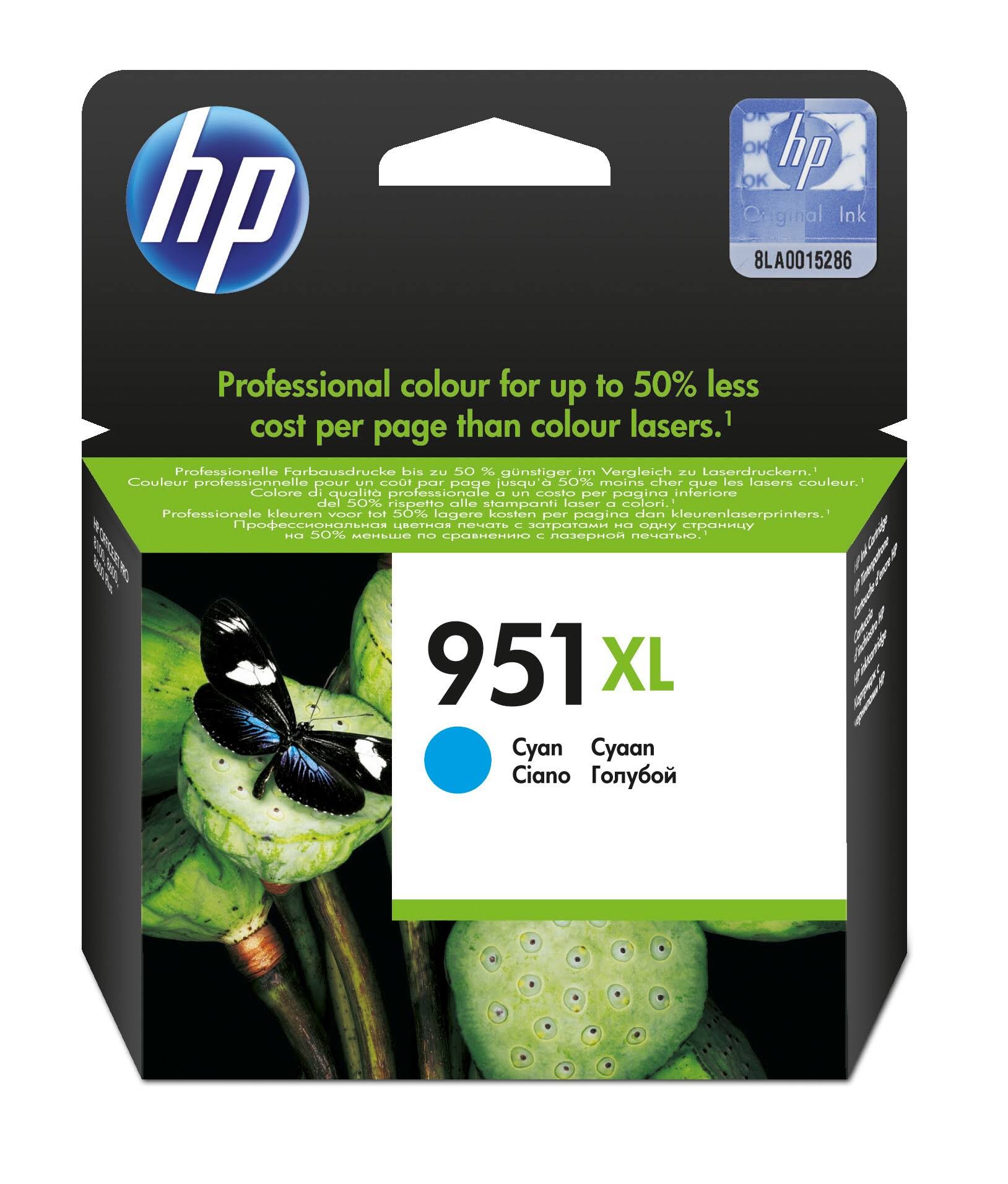 HP 951XL Ink Cartridge - Cyan
