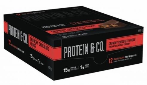 Protein & Co | Protein Bar Box of 12 / Crunchy Chocolate Fudge