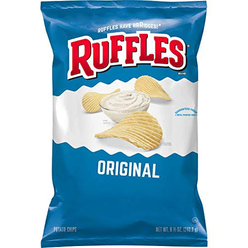 Ruffles Potato Chips Original oz Bag, 8.5 Ounce
