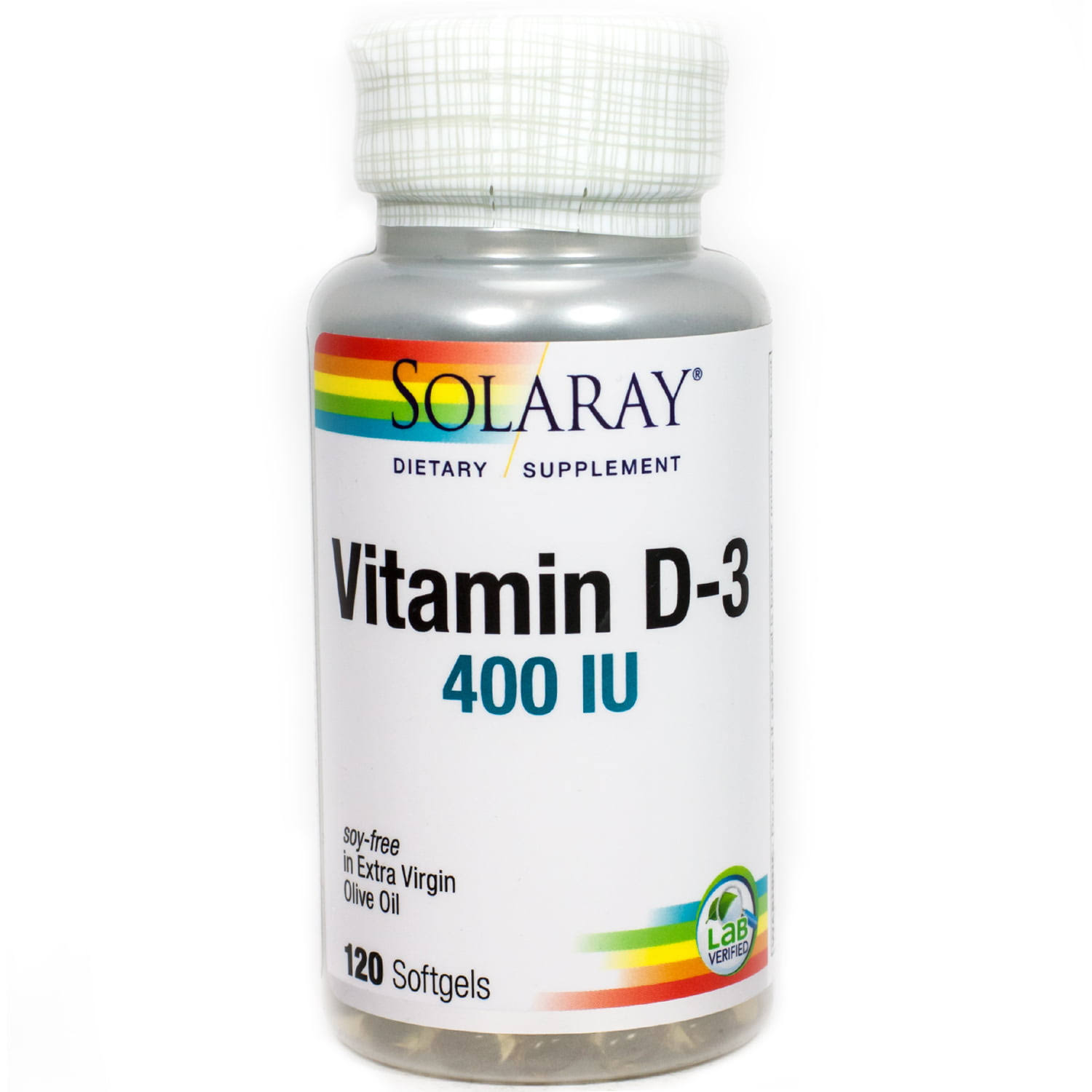 Solaray Vitamin D-3 -- 400 IU - 120 Softgels