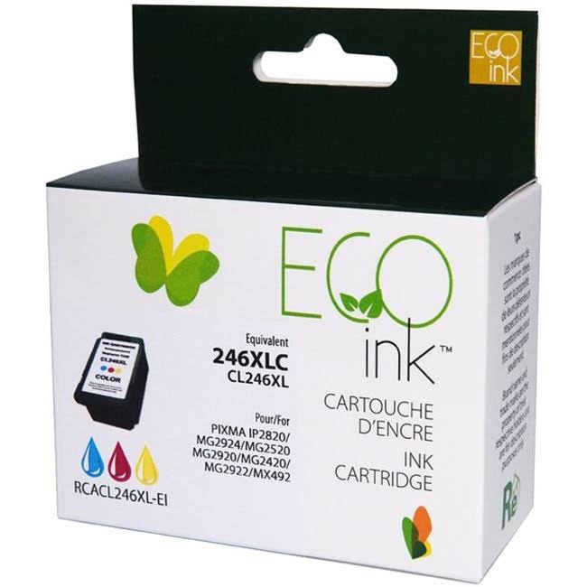 Eco Ink Ink Cartridge - Remanufactured for Canon CL246XL / 8280B001AA - Color