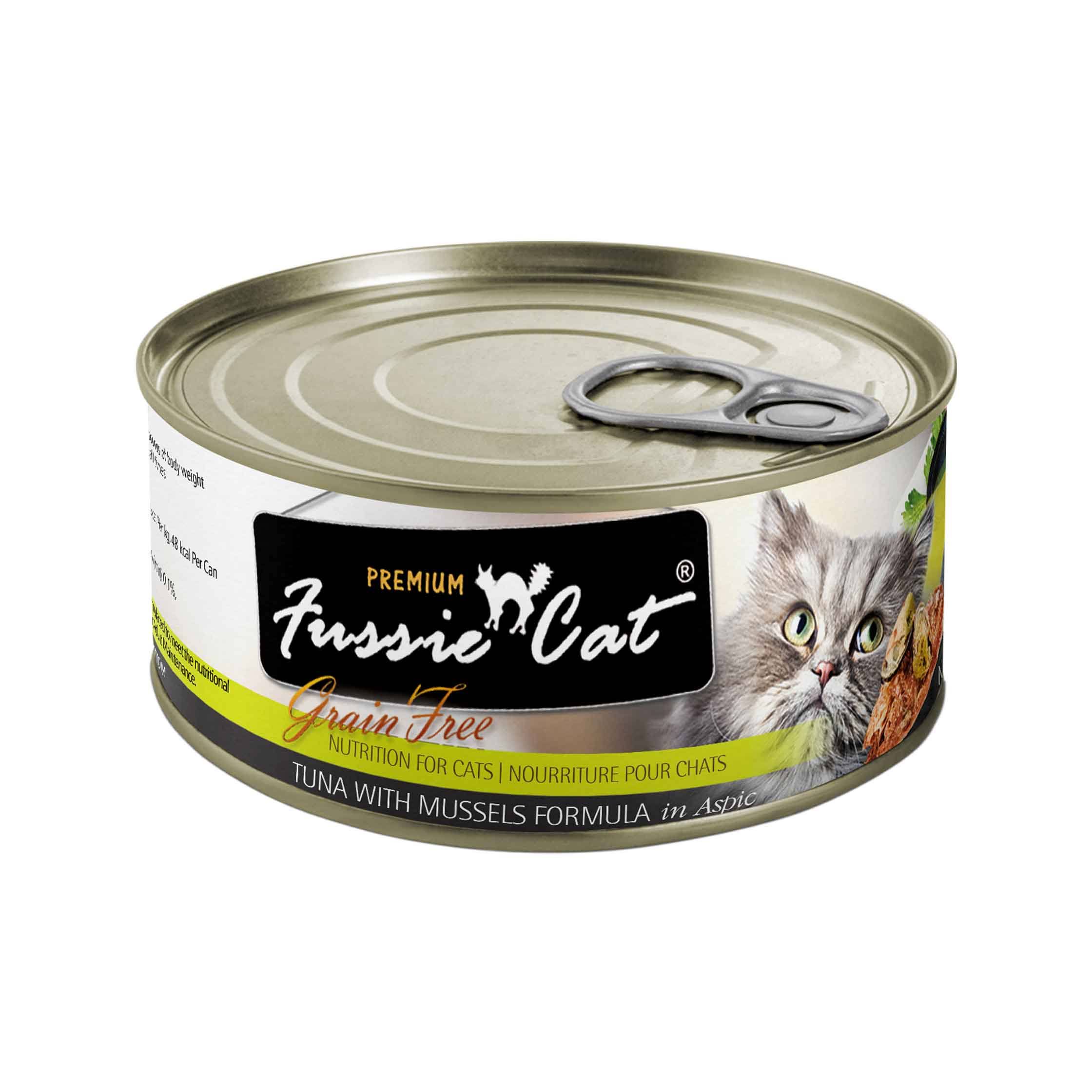 Fussie Cat Tuna with Mussels in Aspic Wet Cat Food / 2.82 oz