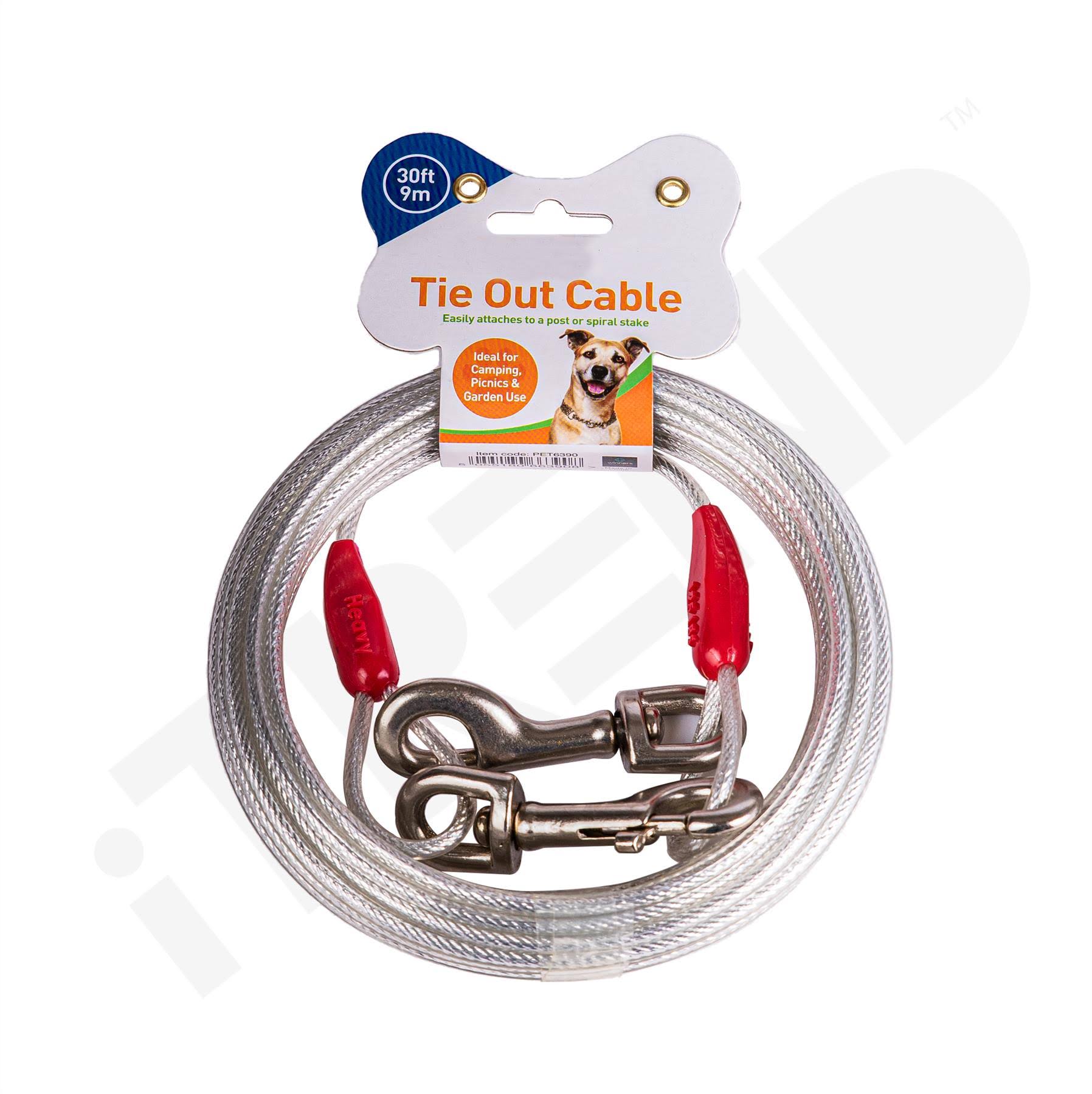 iTrend Heavy Duty Dog Tie Out Cable, 9mX5mm