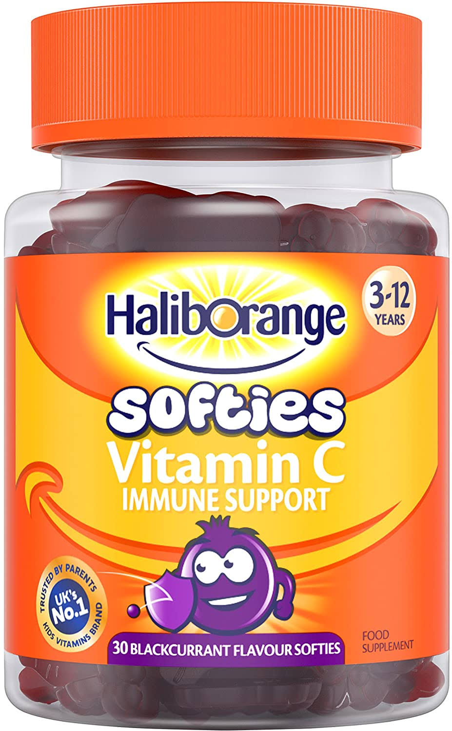 Haliborange Kids Vitamin C Immune Support Blackcurrant Softies