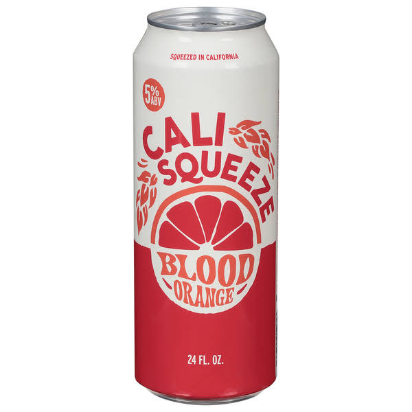 Cali Squeeze Beer, Blood Orange - 24 fl oz