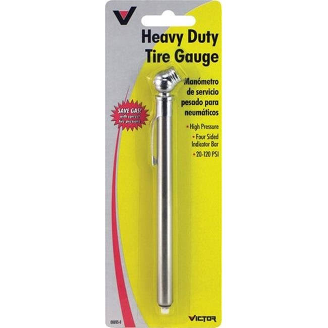 Victor 22-5-00895-8 Heavy-duty Pencil Tire Gauge - 20-120 Psi
