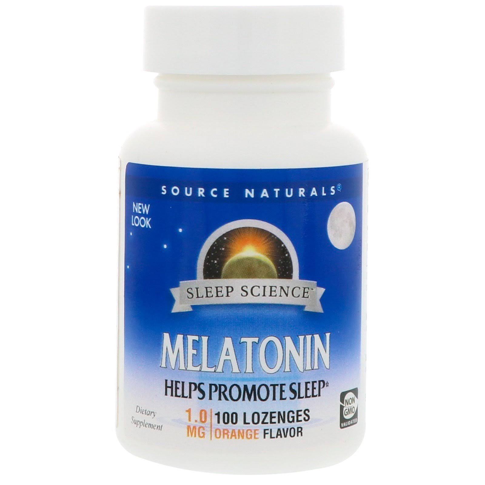 Source Naturals Melatonin Orange 1 mg. 100 Lozenges