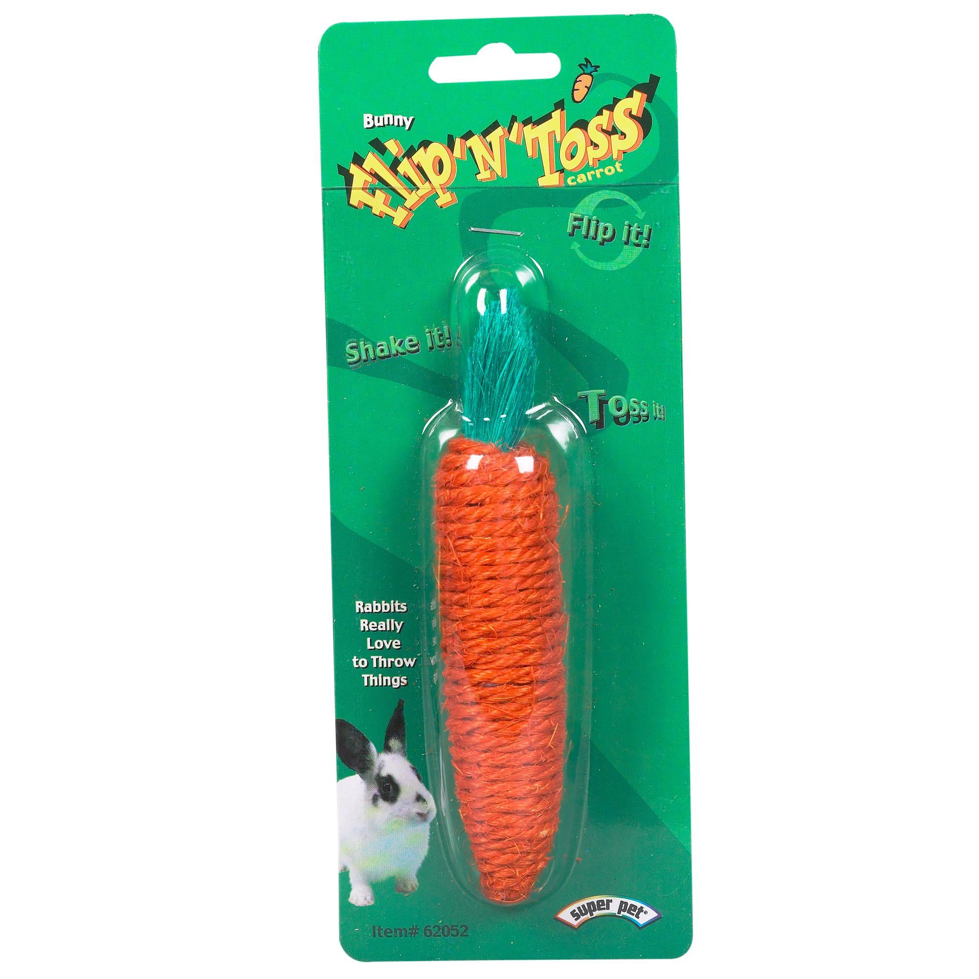 Super Pet Bunny Flip N Toss Carrot Toy