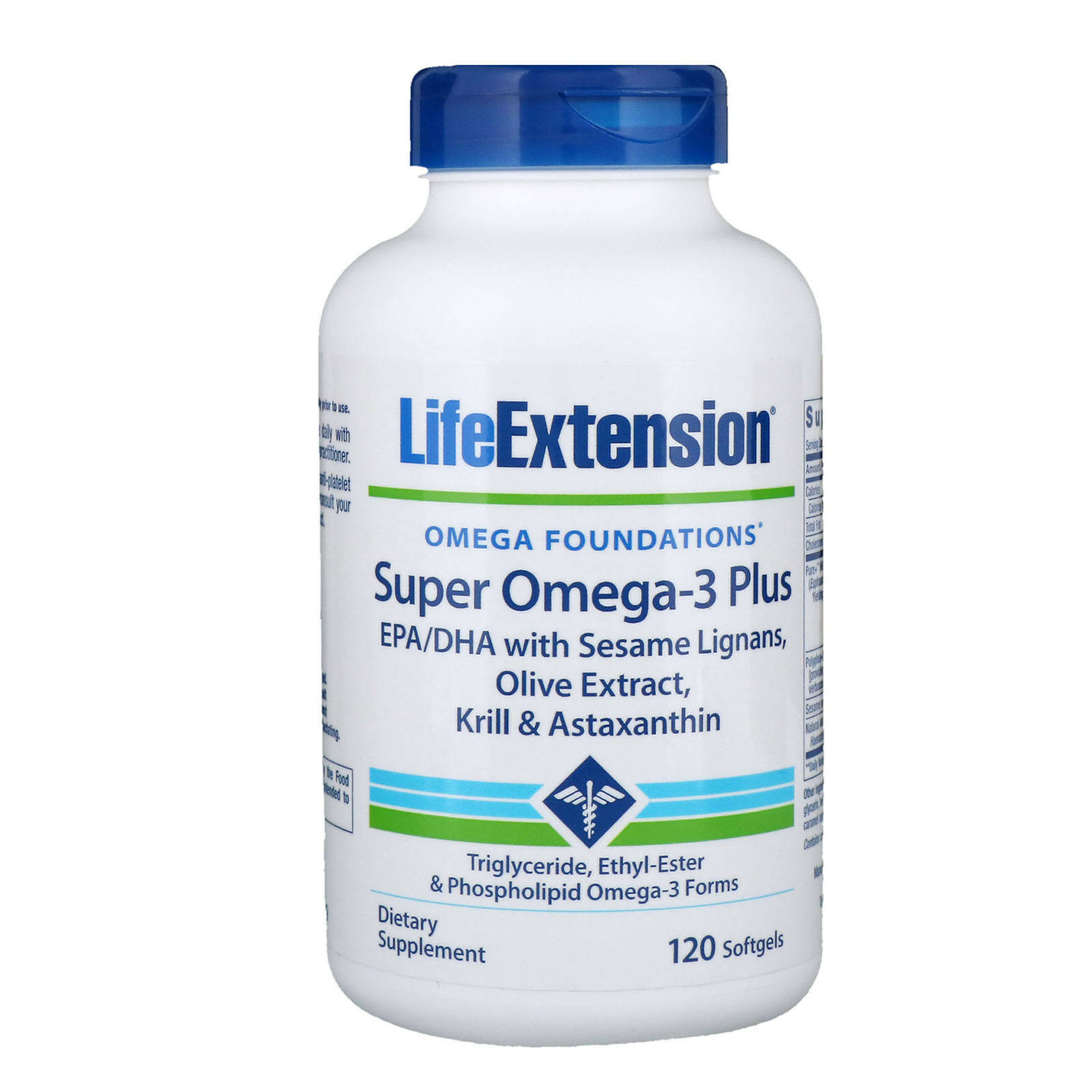 Life Extension Omega Foundations Super Omega-3 Plus Supplement - 120 Softgels