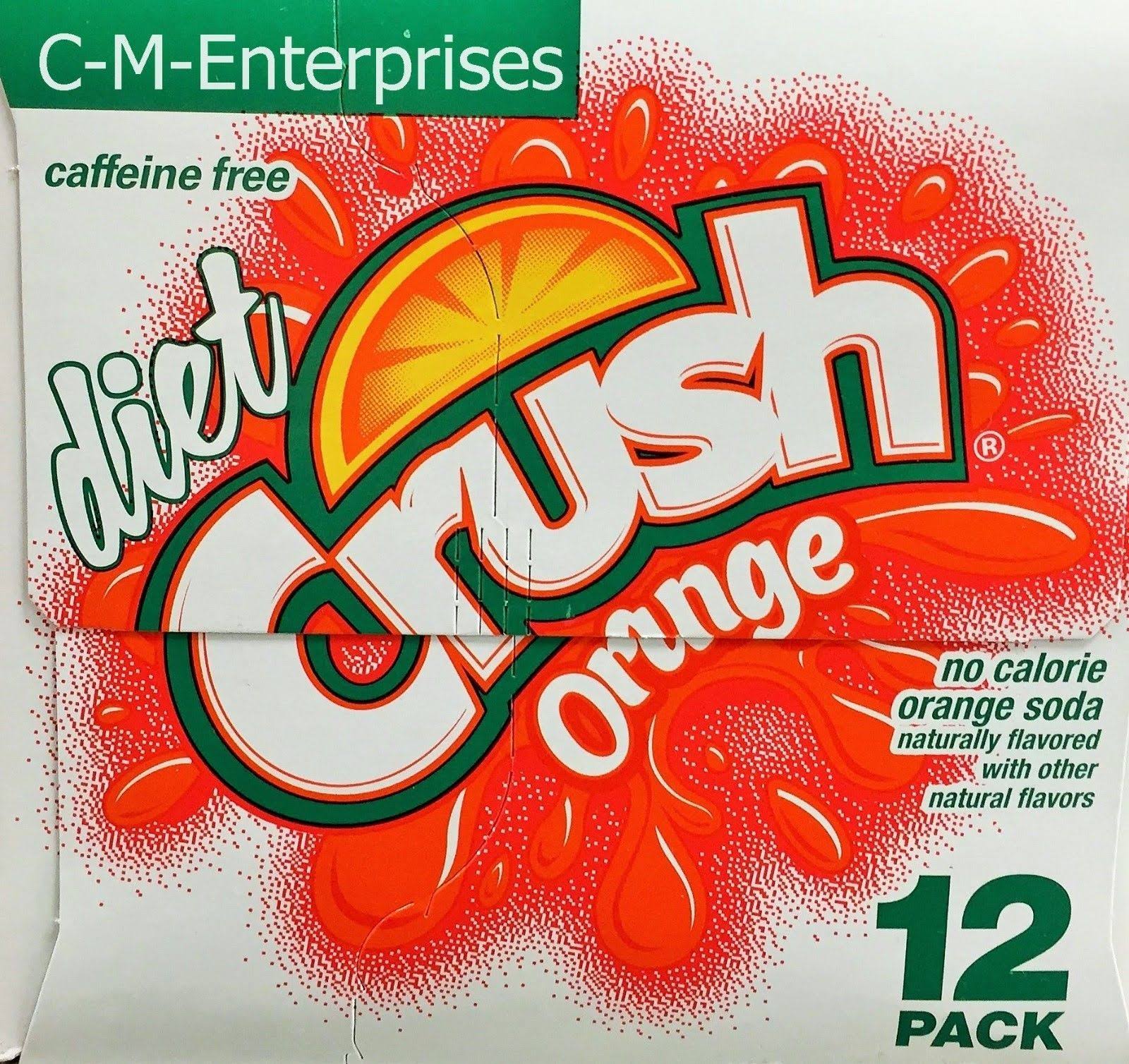 Crush Diet Orange Soda 12 Pack