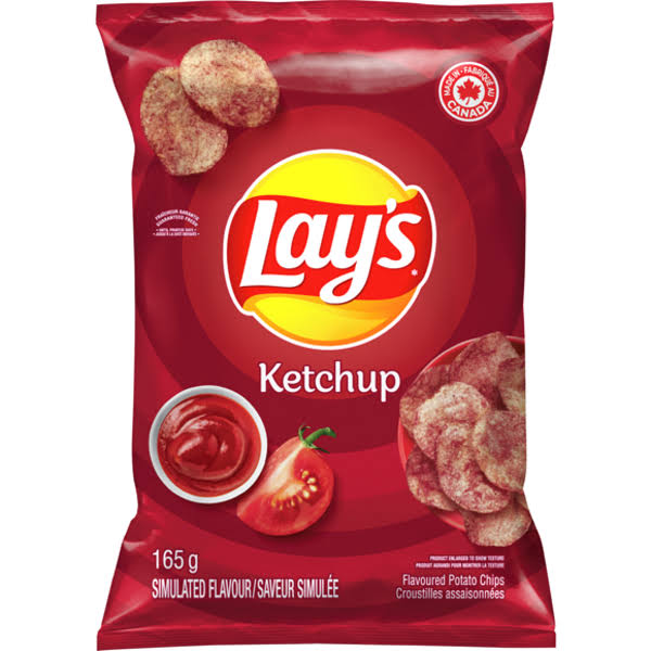 Lay's Ketchup Potato Chips - 165 g