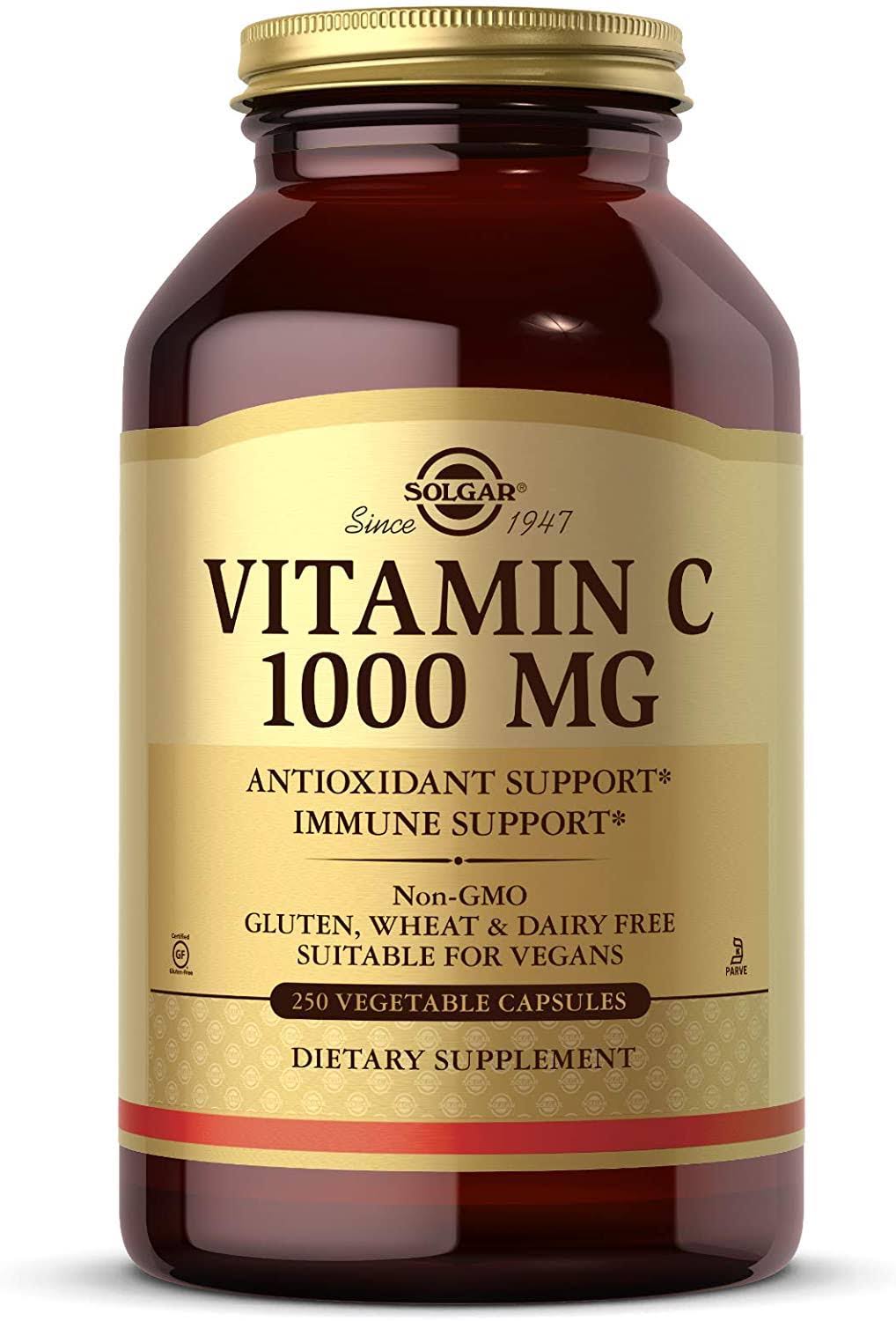 Solgar Vitamin C Dietary Supplement - 100mg, 250 Vegetable Capsules