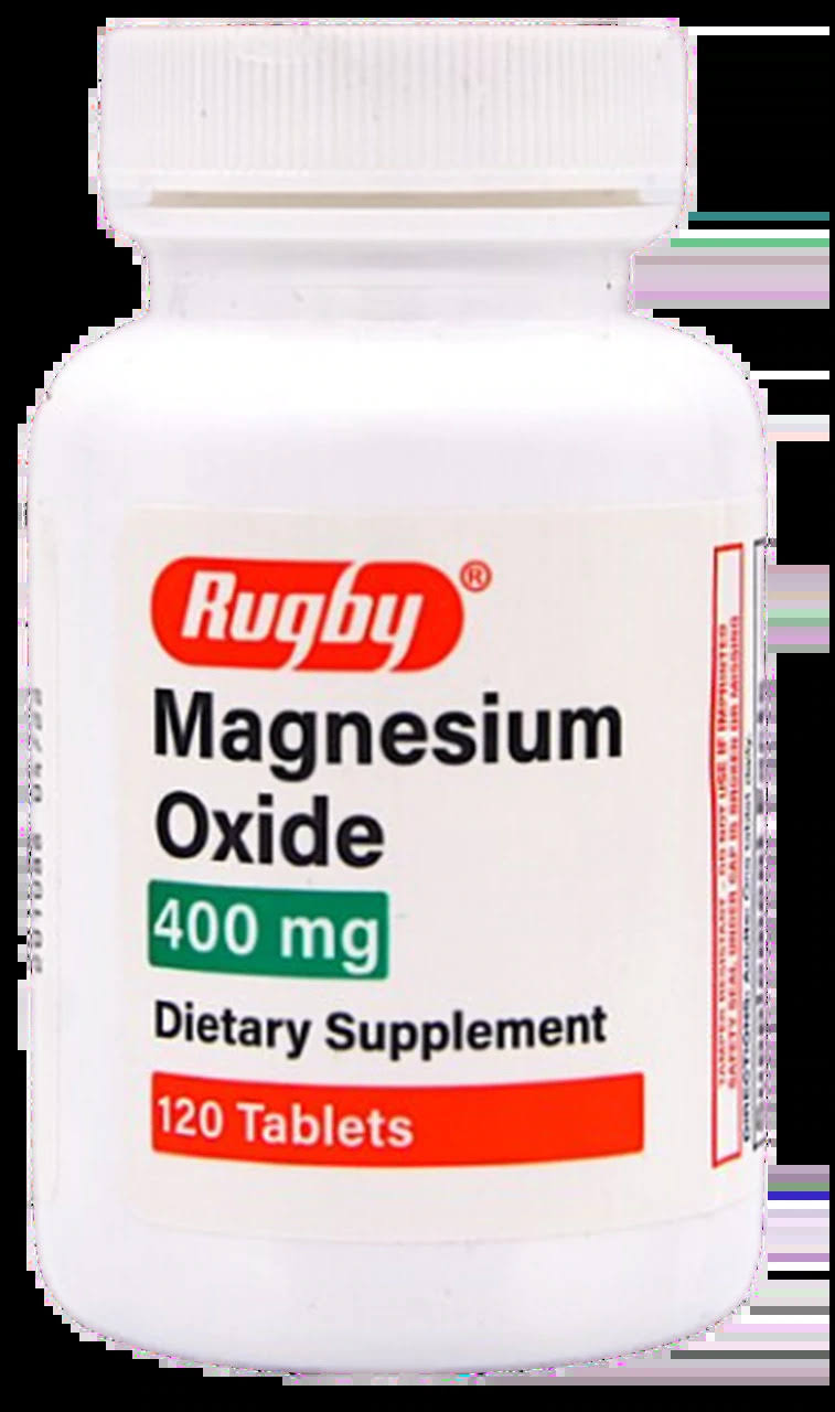 Rugby Magnesium Oxide 400 MG 120 Tablets
