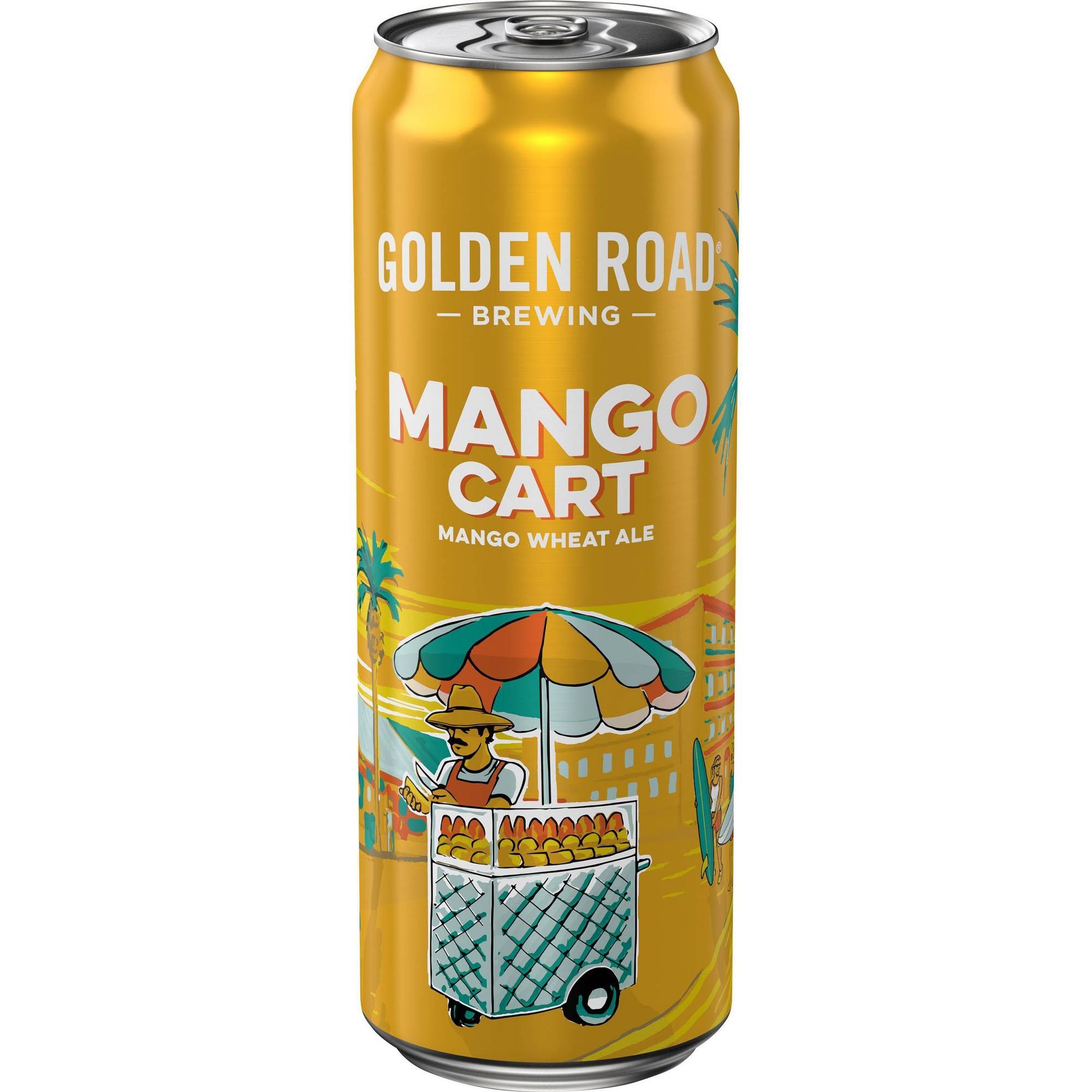 Golden Road Brewing Mango Cart Wheat Ale Beer Can - 25 oz
