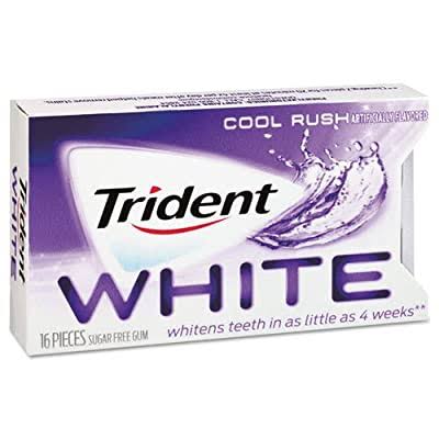 Trident White Sugar Free Gum - Cool Rush