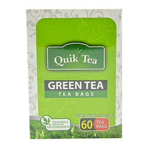 Quik Tea Green Tea with Lemon Teabags Made from Assam Teas All Natural