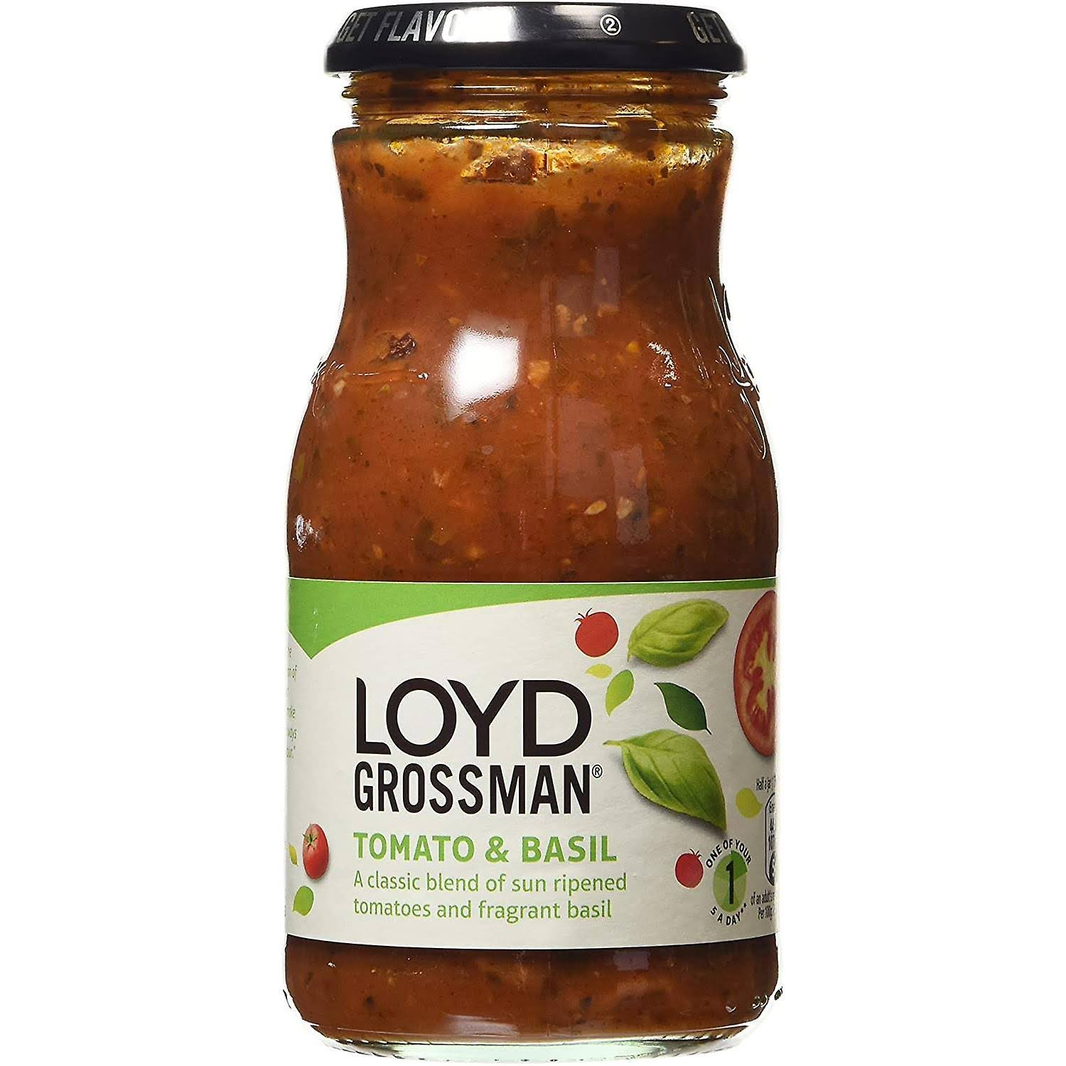 Loyd Grossman Tomato & Basil No Added Sugar 350g
