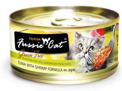 Fussie Cat Tuna with Shrimp Formula in Aspic Grain-Free Canned Cat Food