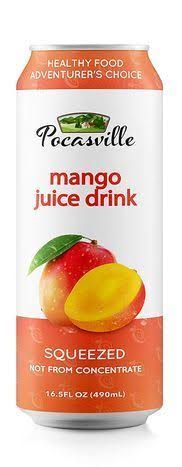 Pocasville Mango Juice Drink - 16.5 Fluid Ounces - Hackensack Market - Delivered by Mercato