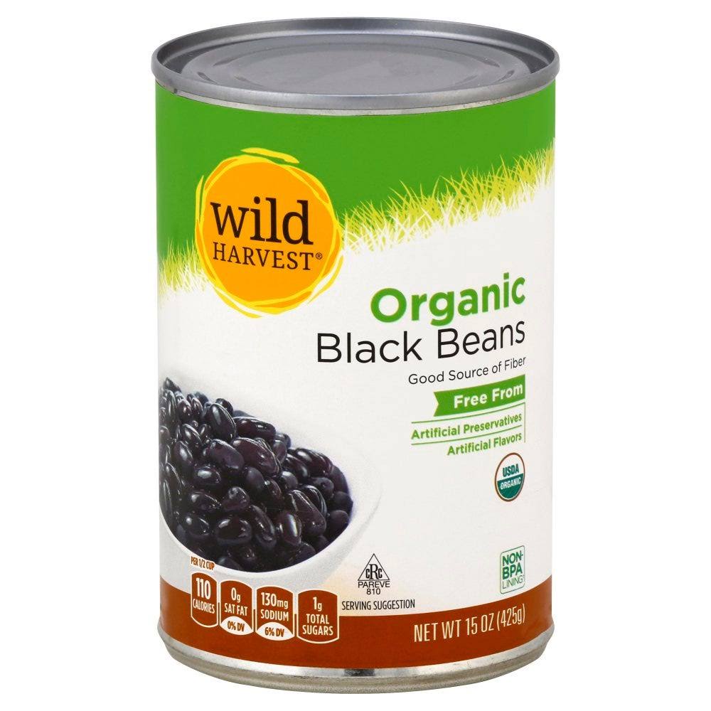 Wild Harvest Black Beans, Organic - 15 oz
