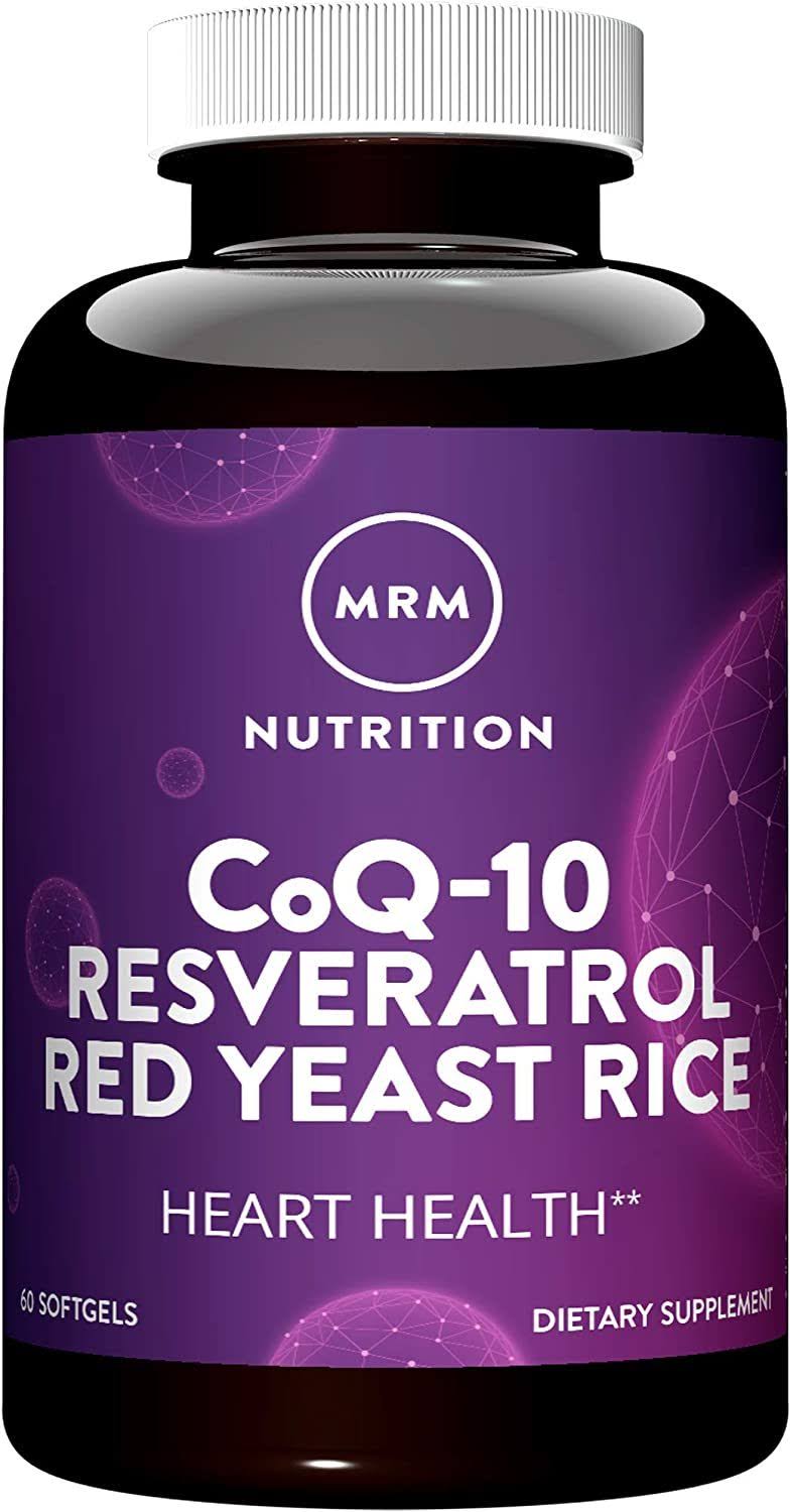 MRM Nutrition, CoQ-10 Resveratrol Red Yeast Rice, 60 Softgels