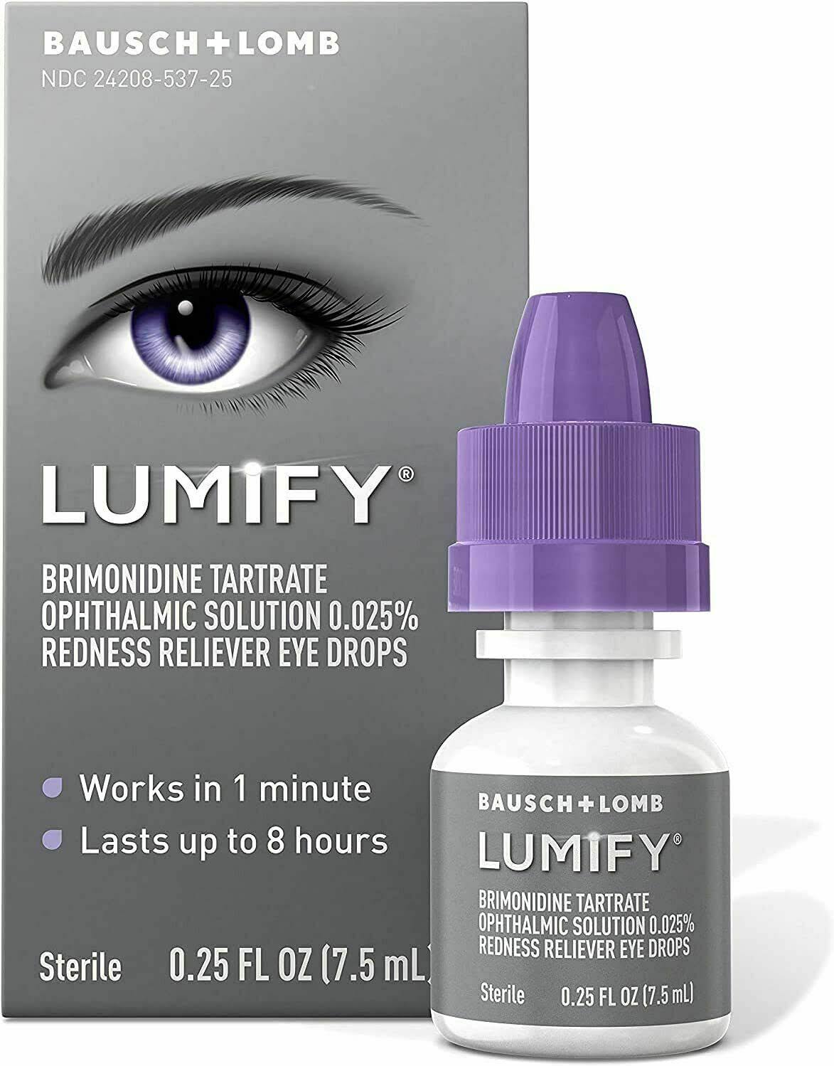 Lumify Redness Reliever Eye Drops, 0.25 Ounce (7.5mL)