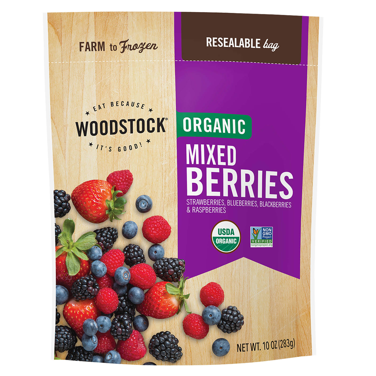 Woodstock Farms Organic Mixed Berry - 10 oz bag